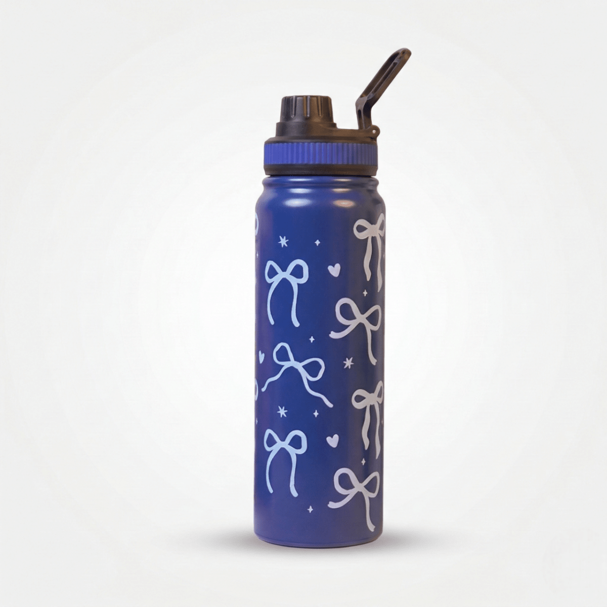 Bow Bliss Stainless Steel Water Bottle – Cute Aesthetic Design - 800 ML - Memories Insite800ML BOW BLISS BOTTLE